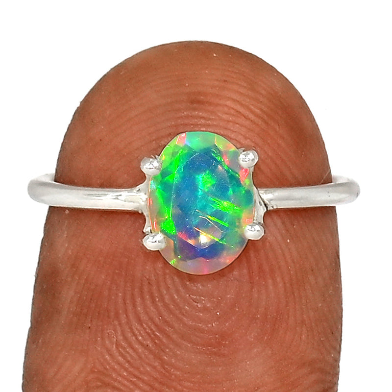 Claw - Ethiopian Opal Faceted Ring - EOFR2429