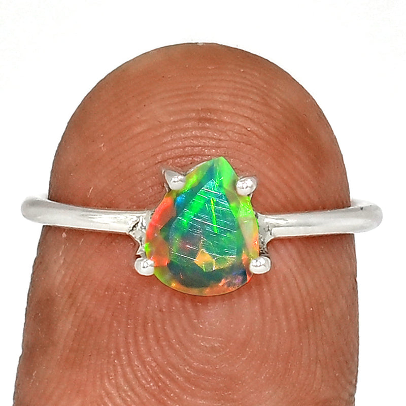 Ethiopian Opal Faceted Ring - EOFR2440