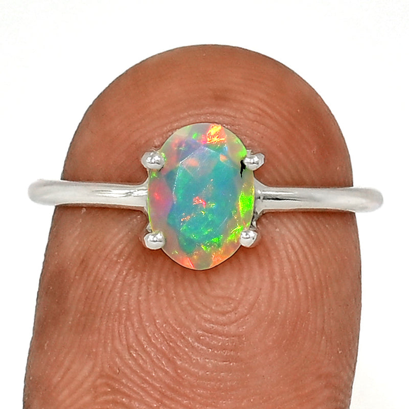 Claw - Ethiopian Opal Faceted Ring - EOFR2444