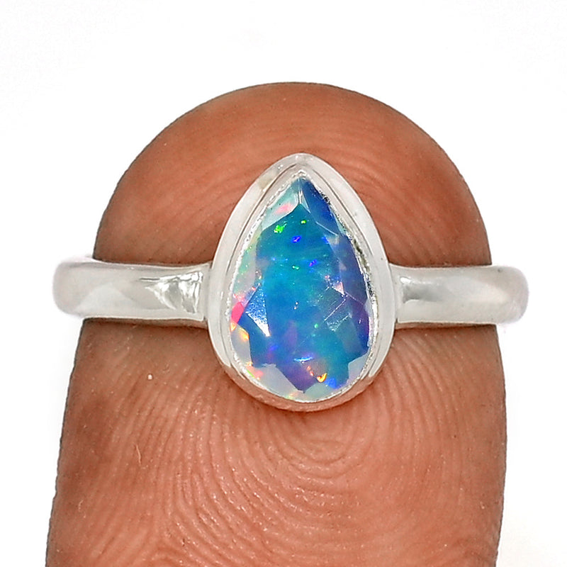 Ethiopian Opal Faceted Ring - EOFR2448