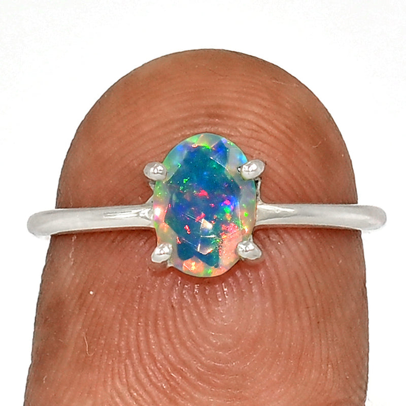Claw - Ethiopian Opal Faceted Ring - EOFR2450