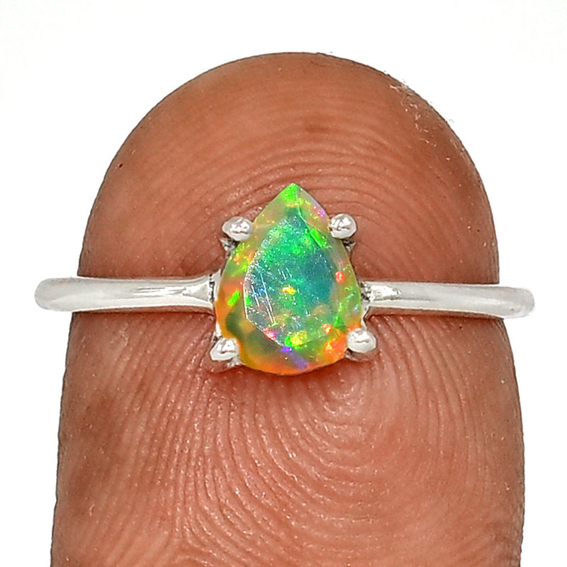 Claw - Ethiopian Opal Faceted Ring - EOFR2458