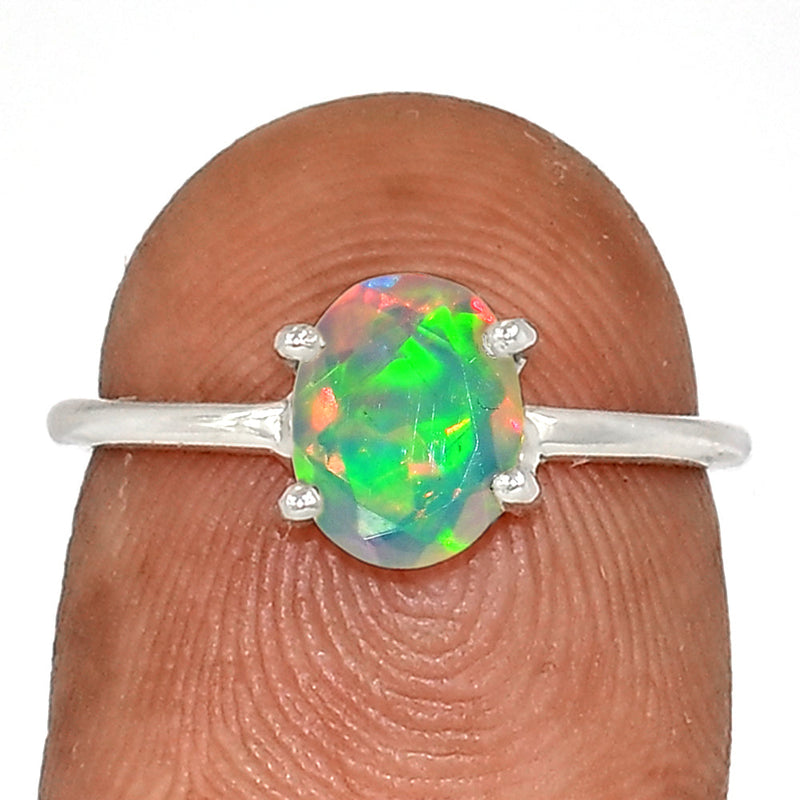 Claw - Ethiopian Opal Faceted Ring - EOFR2460