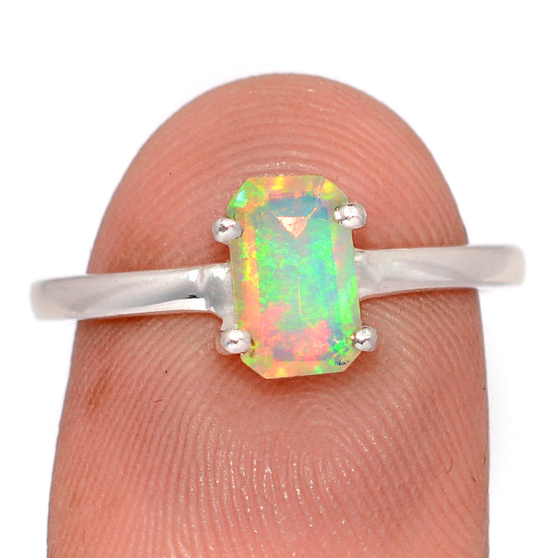 Claw - Ethiopian Opal Faceted Ring - EOFR2465