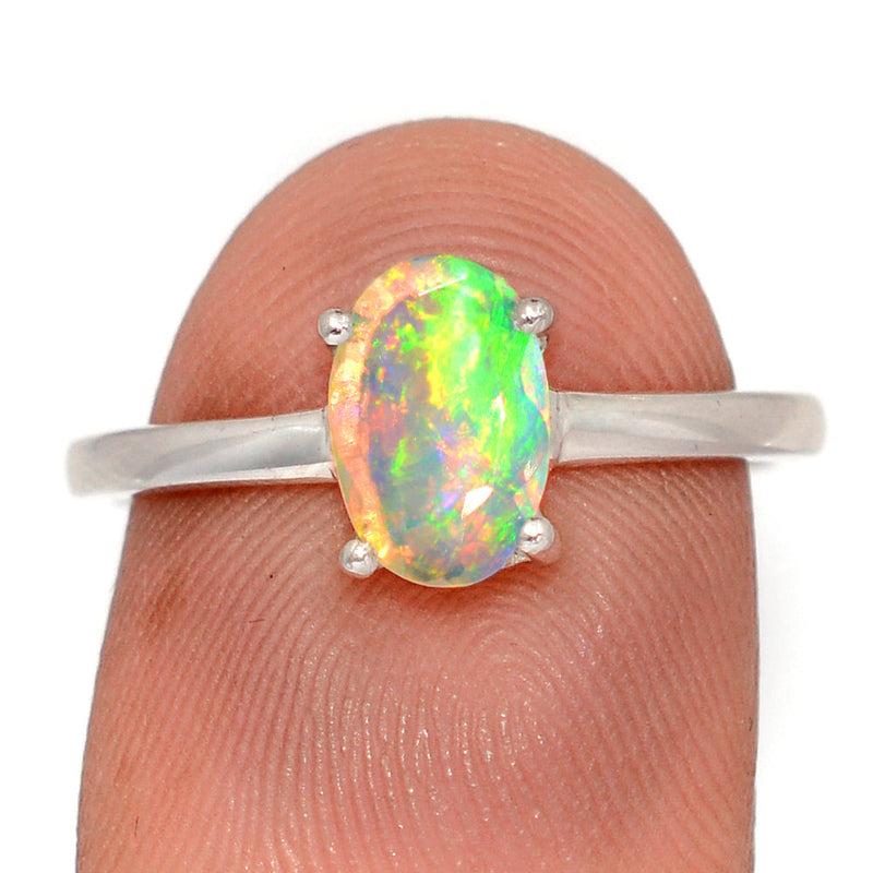 Claw - Ethiopian Opal Faceted Ring - EOFR2470