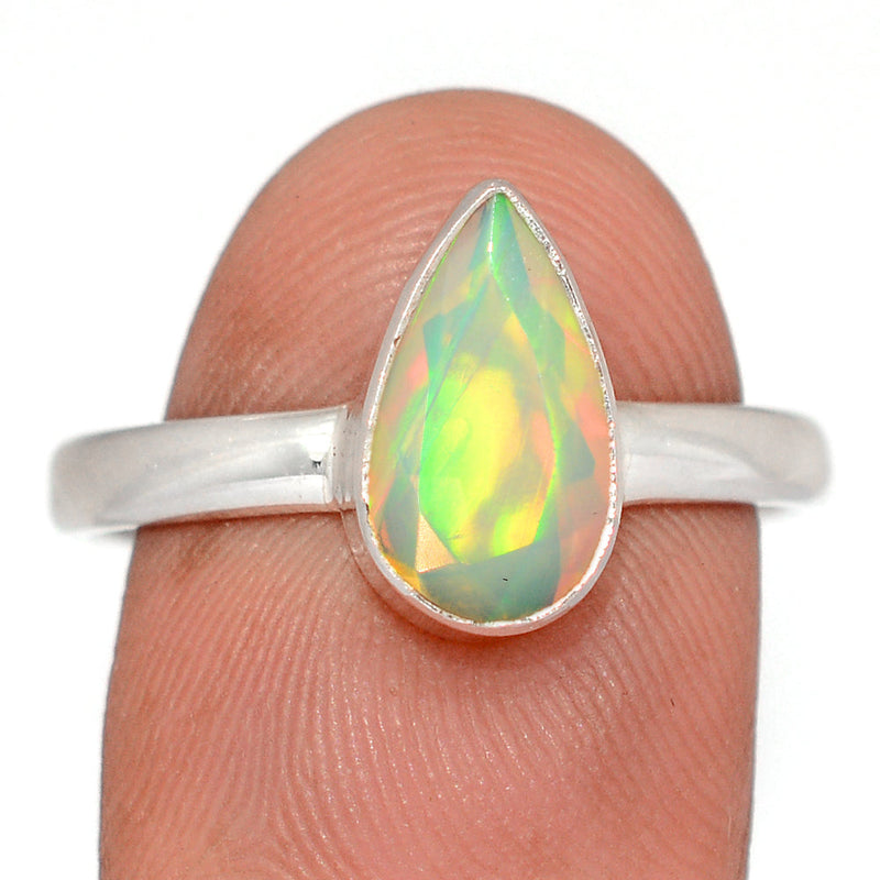 Ethiopian Opal Faceted Ring - EOFR24