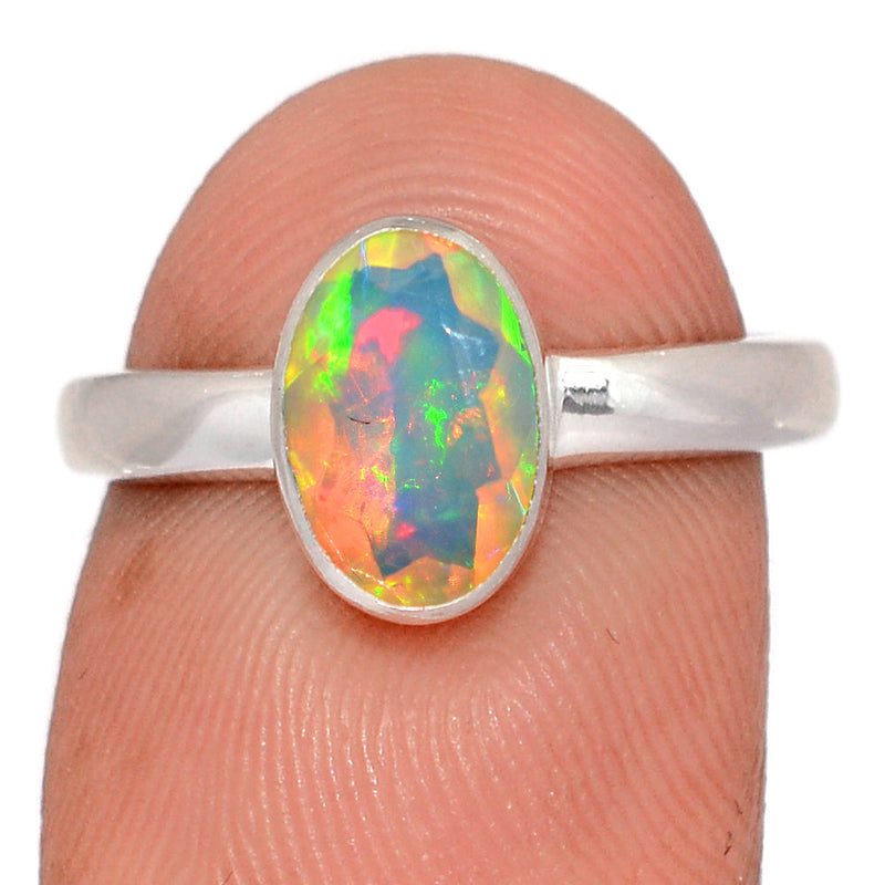Ethiopian Opal Faceted Ring - EOFR2522
