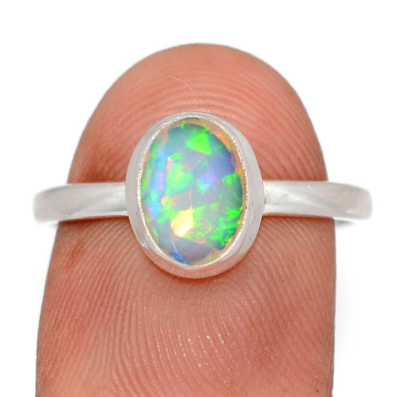 Ethiopian Opal Faceted Ring - EOFR2555