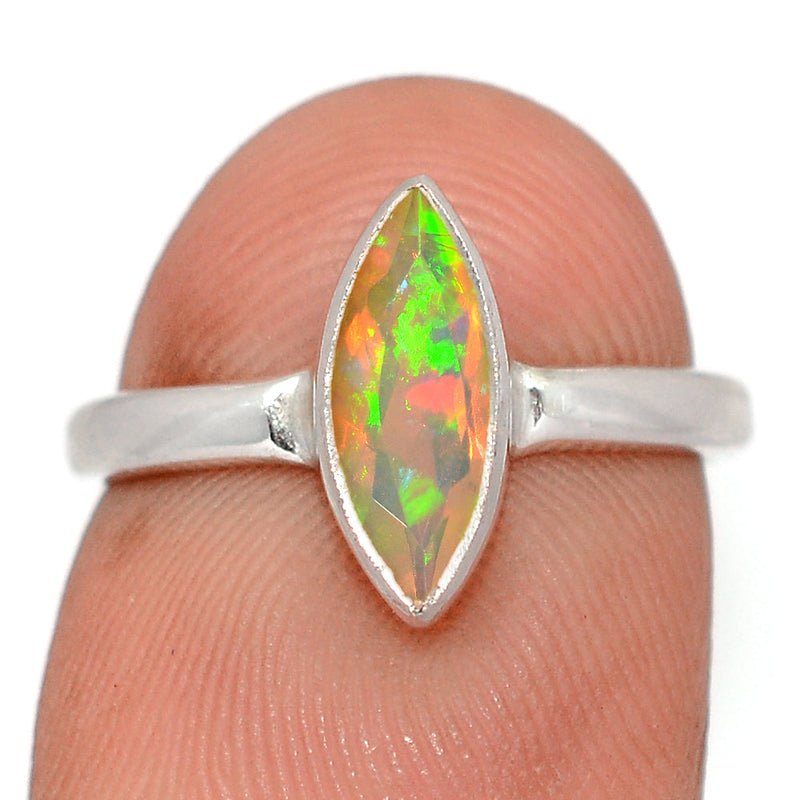 Ethiopian Opal Faceted Ring - EOFR2558