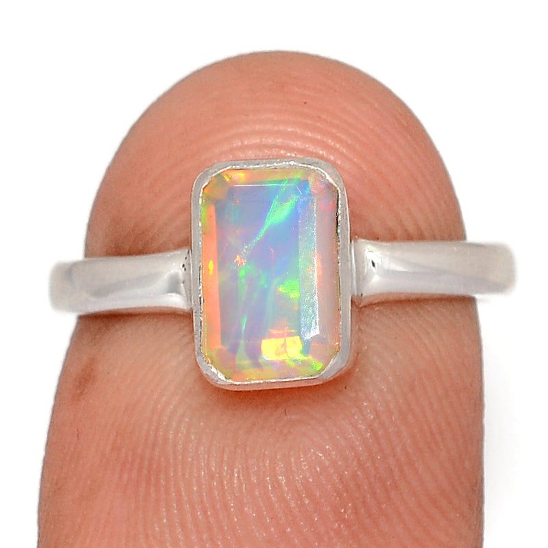 Ethiopian Opal Faceted Ring - EOFR2602