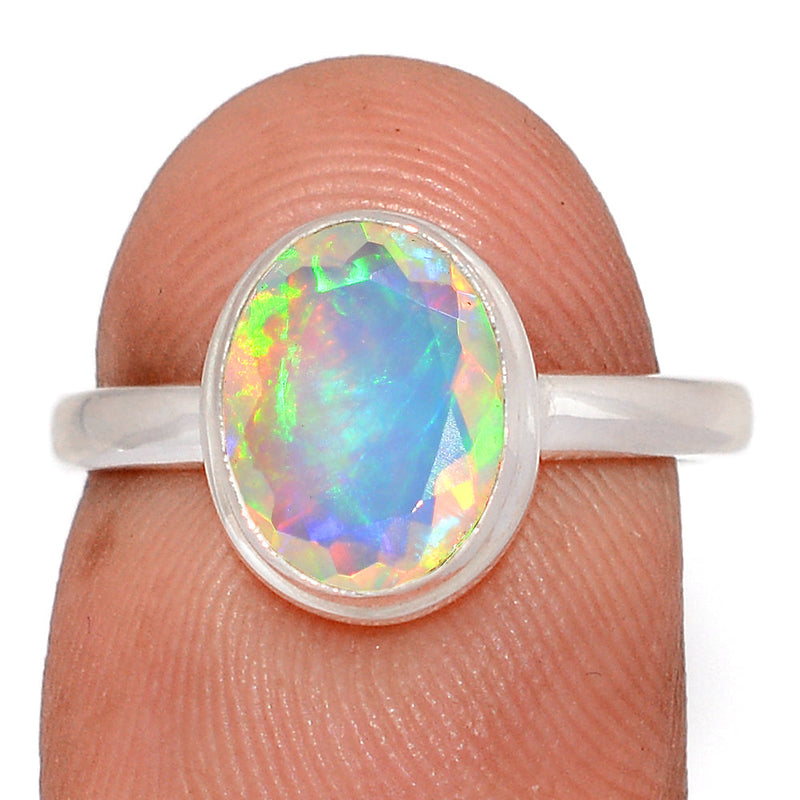 Ethiopian Opal Faceted Ring - EOFR2621