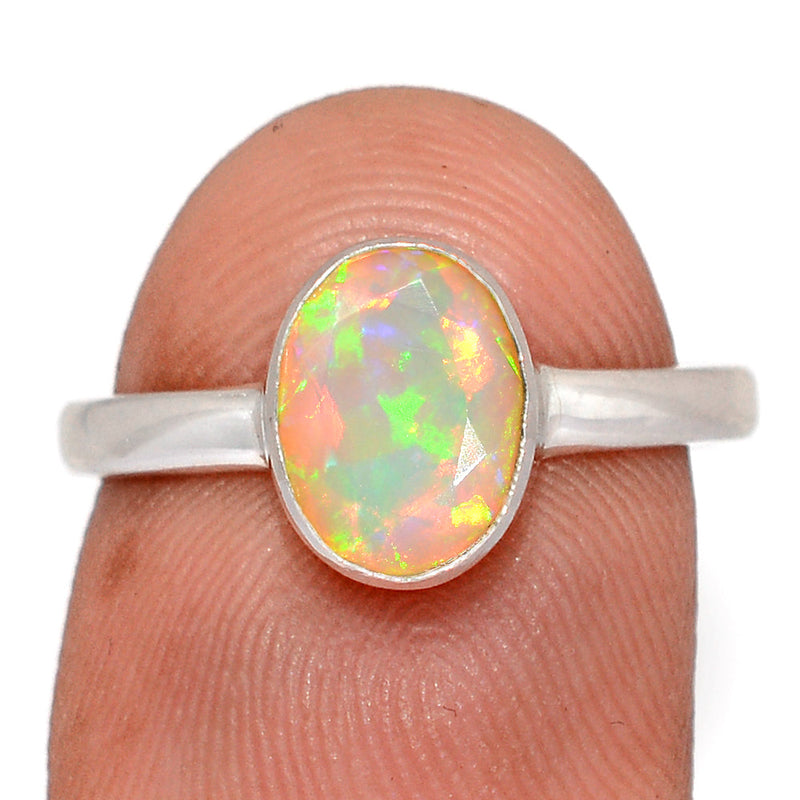 Ethiopian Opal Faceted Ring - EOFR2632