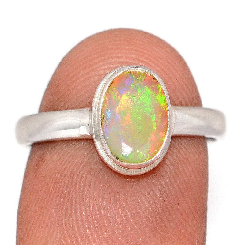 Ethiopian Opal Faceted Ring - EOFR26