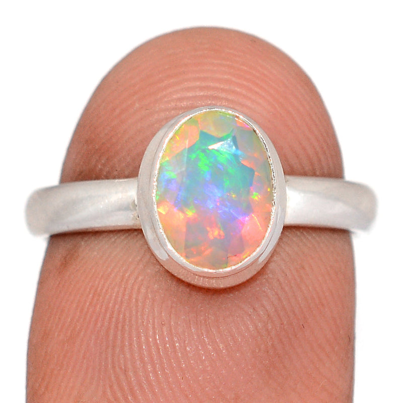 Ethiopian Opal Faceted Ring - EOFR32