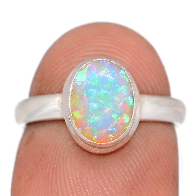Ethiopian Opal Faceted Ring - EOFR33
