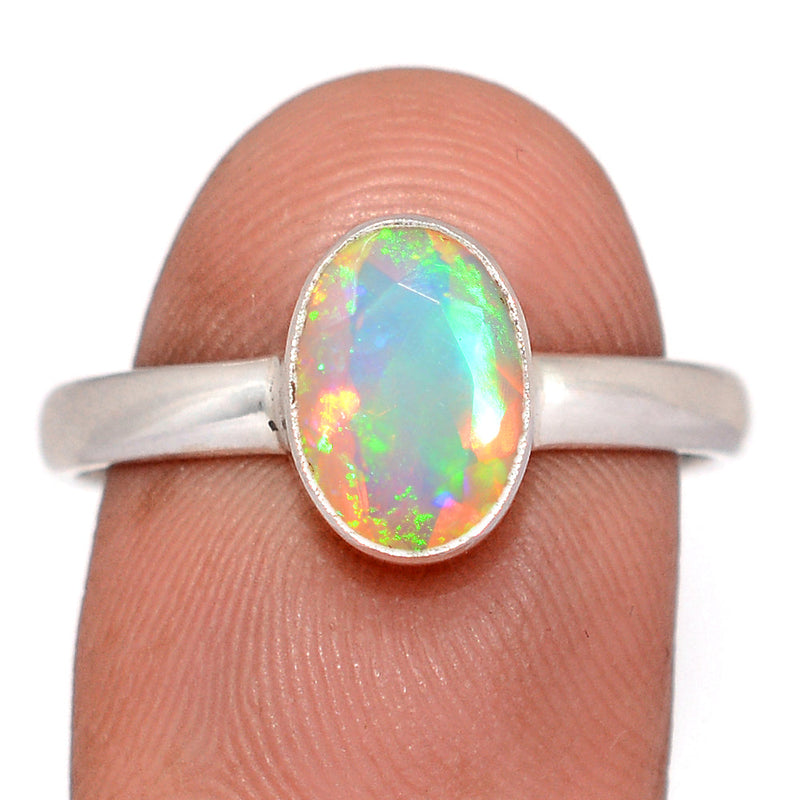 Ethiopian Opal Faceted Ring - EOFR37