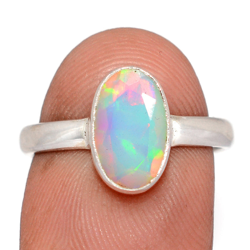 Ethiopian Opal Faceted Ring - EOFR38