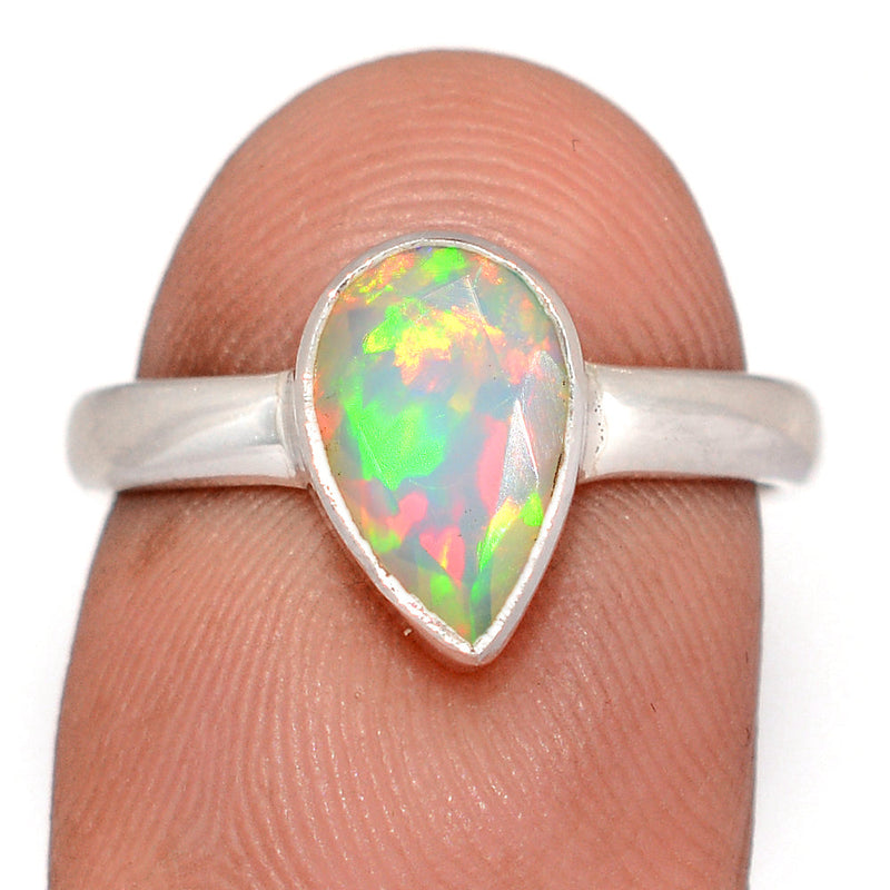 Ethiopian Opal Faceted Ring - EOFR40