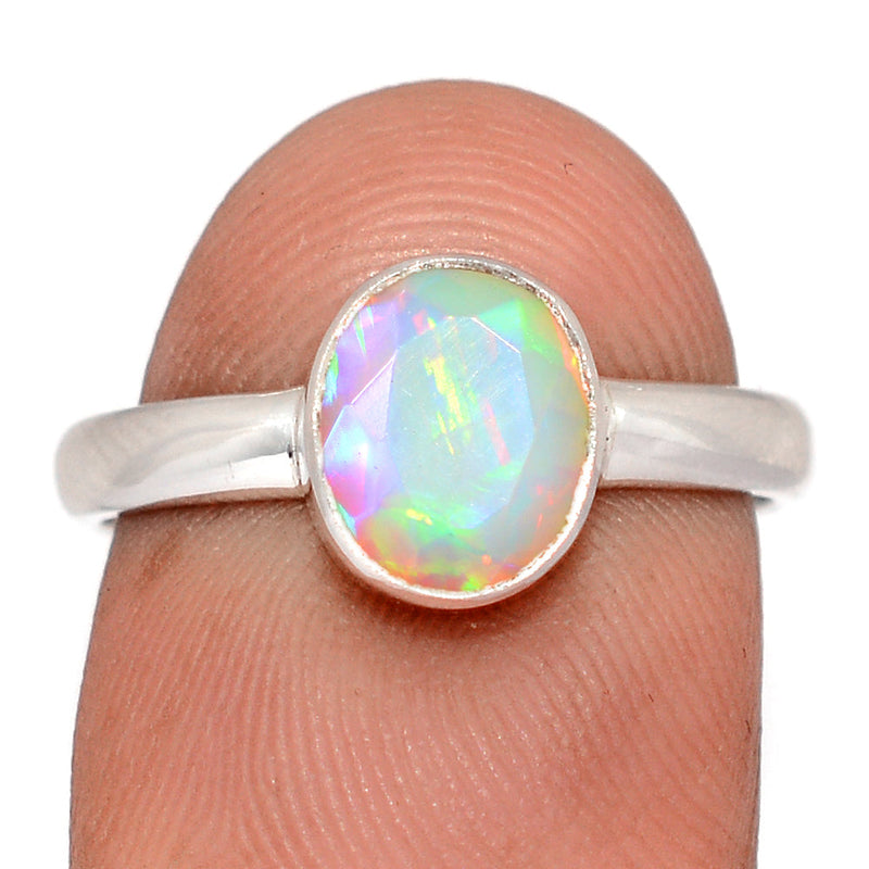 Ethiopian Opal Faceted Ring - EOFR43