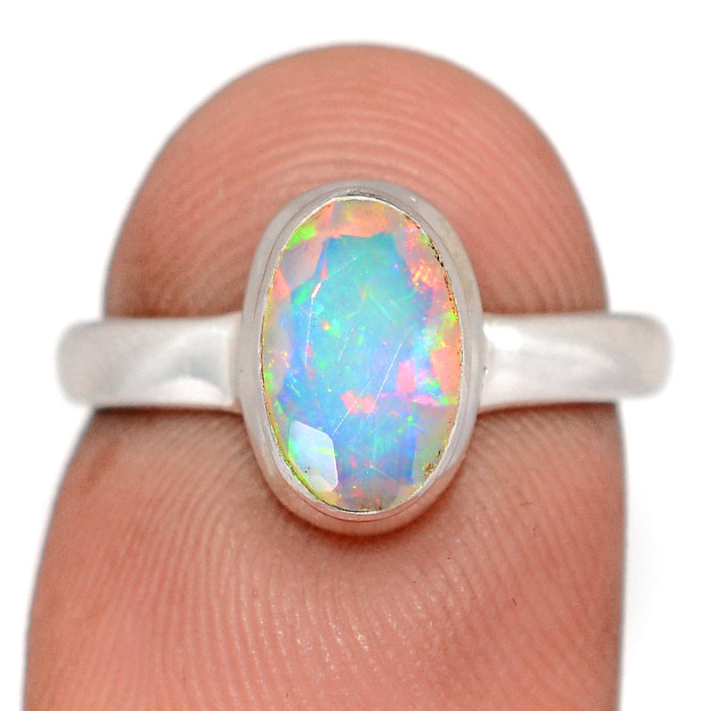 Ethiopian Opal Faceted Ring - EOFR46