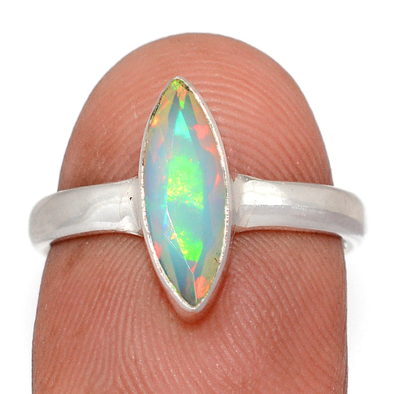 Ethiopian Opal Faceted Ring - EOFR4