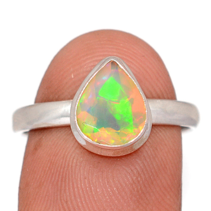 Ethiopian Opal Faceted Ring - EOFR6