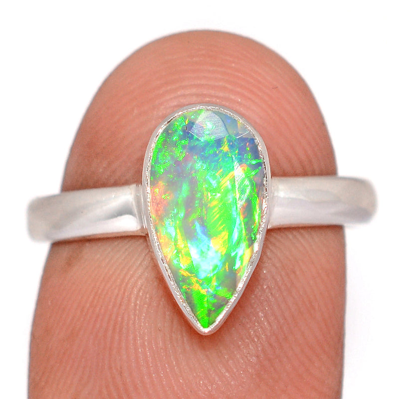 Ethiopian Opal Faceted Ring - EOFR7
