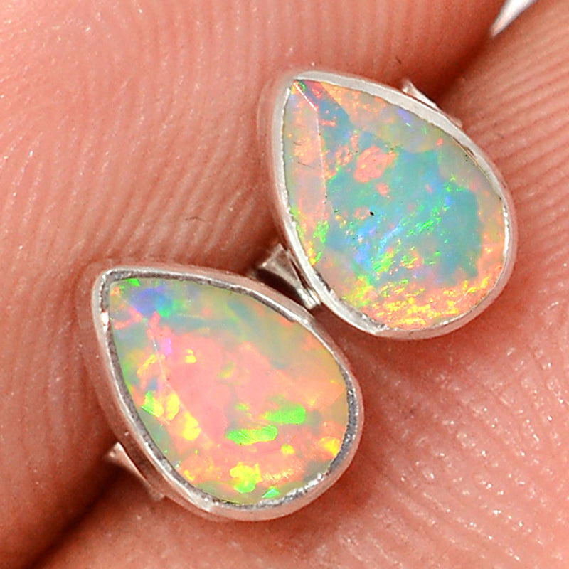 Ethiopian Opal Faceted Studs - EOFS189