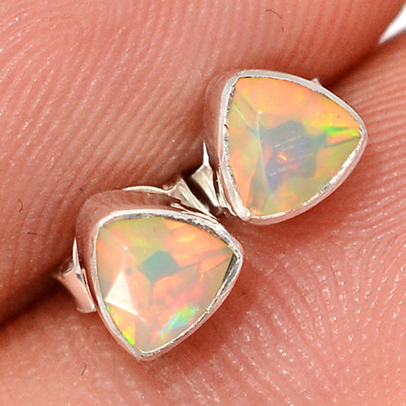 Ethiopian Opal Faceted Studs - EOFS213