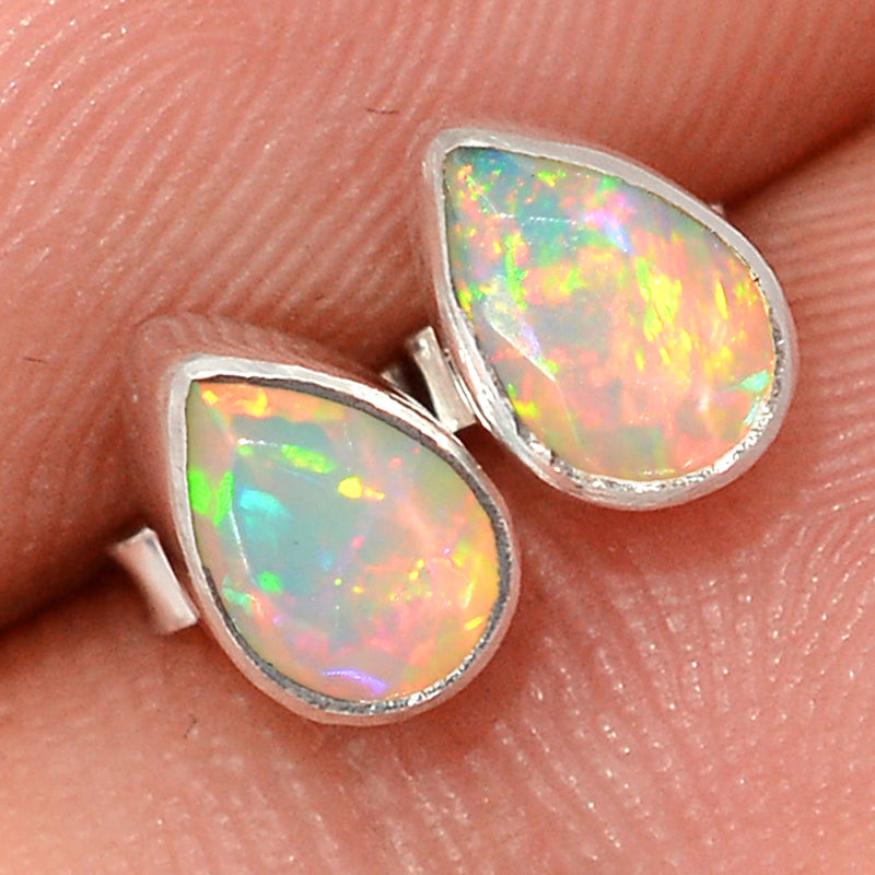 Ethiopian Opal Faceted Studs - EOFS215