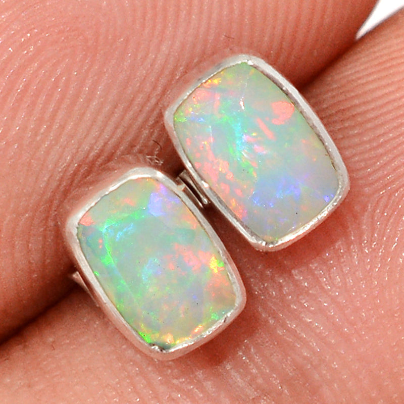 Ethiopian Opal Faceted Studs - EOFS216