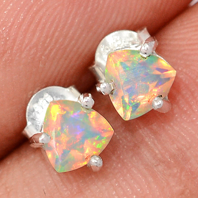 Claw - Ethiopian Opal Faceted Studs - EOFS230
