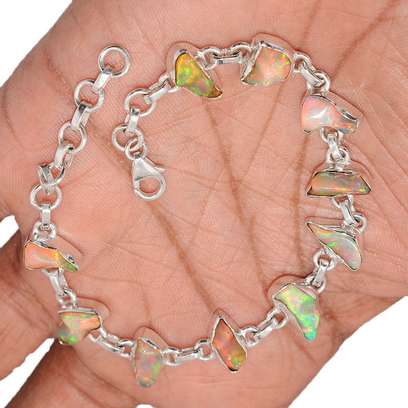 8.8" Ethiopian Opal Polish Rough Bracelets - EPRB106