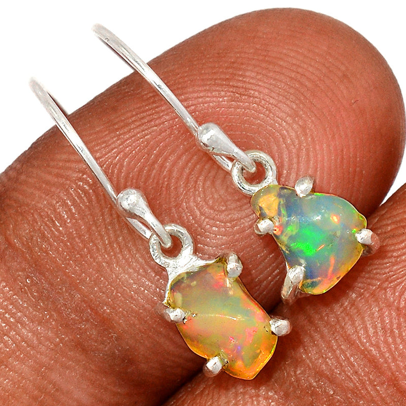 1" Claw - Ethiopian Opal Polish Rough Earrings - EPRE100