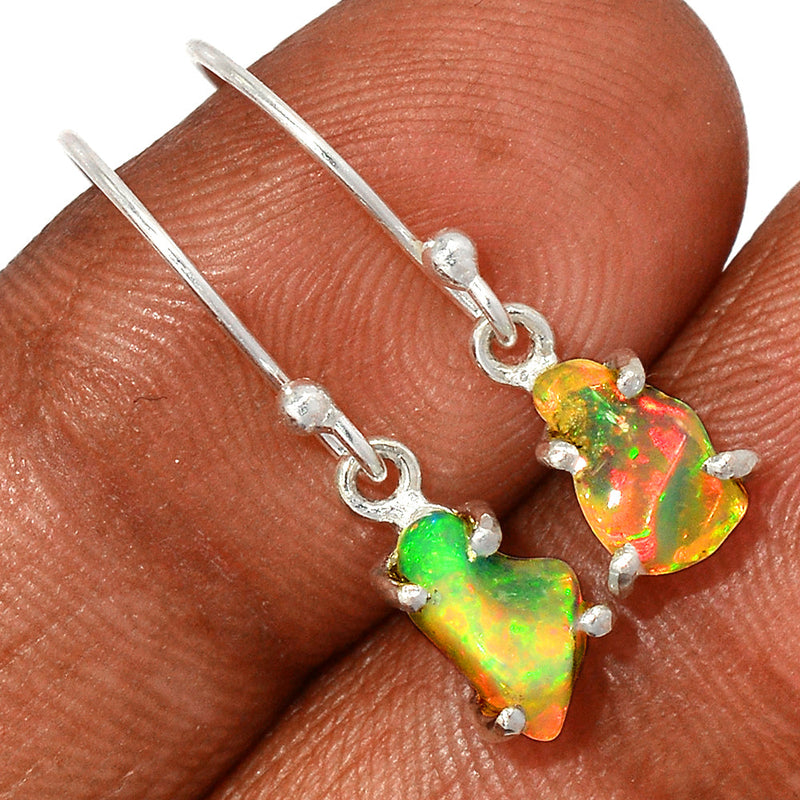 1" Claw - Ethiopian Opal Polish Rough Earrings - EPRE106