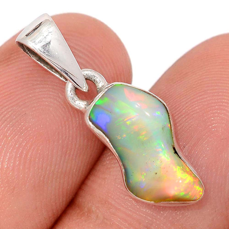 1" Ethiopian Opal Polish Rough Pendants - EPRP1000