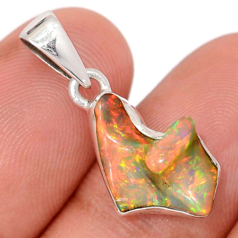 1.1" Ethiopian Opal Polish Rough Pendants - EPRP1002