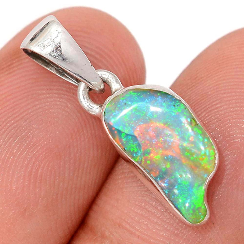 1" Ethiopian Opal Polish Rough Pendants - EPRP1006