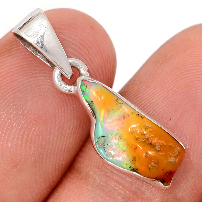 1.1" Ethiopian Opal Polish Rough Pendants - EPRP1007