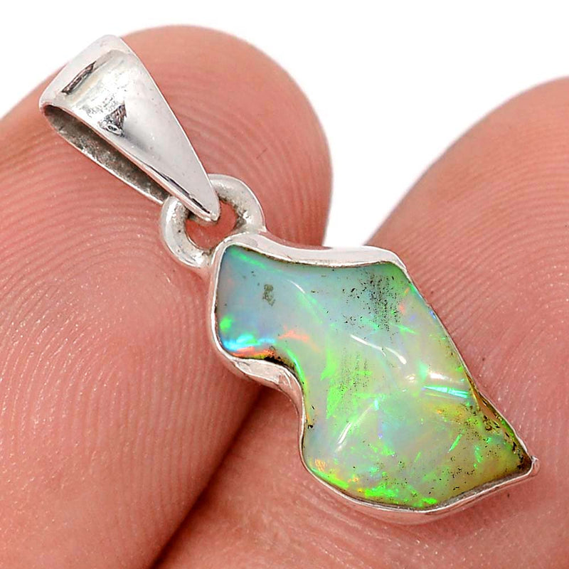 1" Ethiopian Opal Polish Rough Pendants - EPRP1009