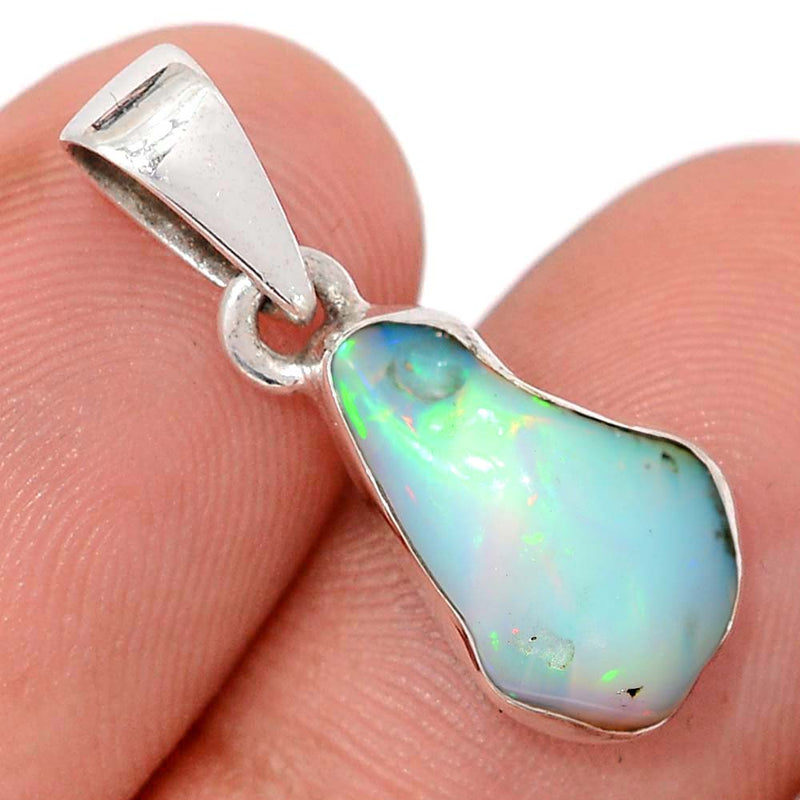 1" Ethiopian Opal Polish Rough Pendants - EPRP1010