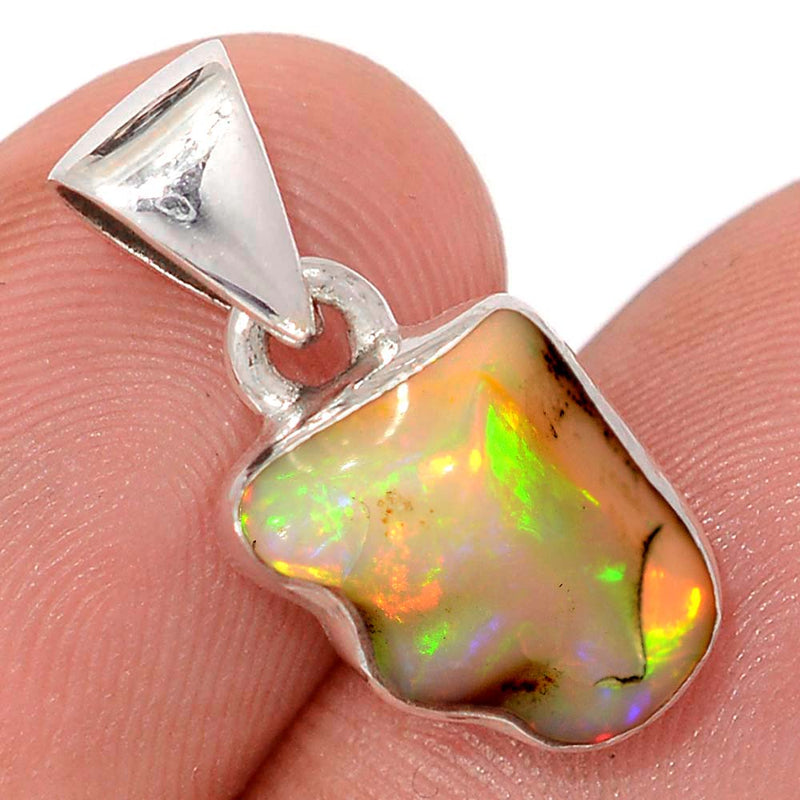 0.8" Ethiopian Opal Polish Rough Pendants - EPRP1014
