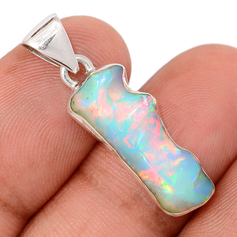 1.2" Ethiopian Opal Polish Rough Pendants - EPRP1015
