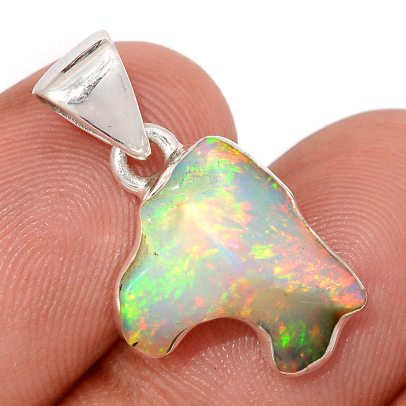 1" Ethiopian Opal Polish Rough Pendants - EPRP1017
