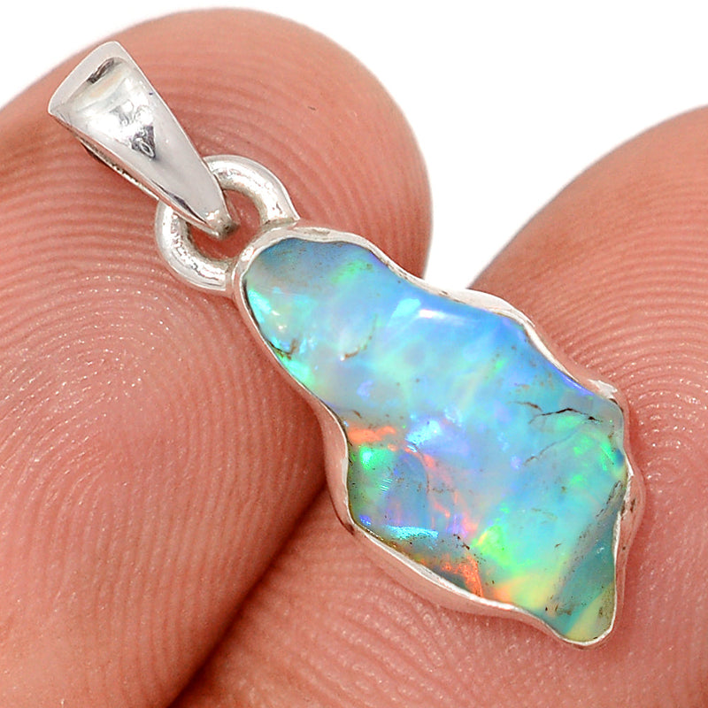 1" Ethiopian Opal Polish Rough Pendants - EPRP1018