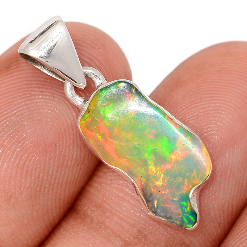 1.1" Ethiopian Opal Polish Rough Pendants - EPRP1021