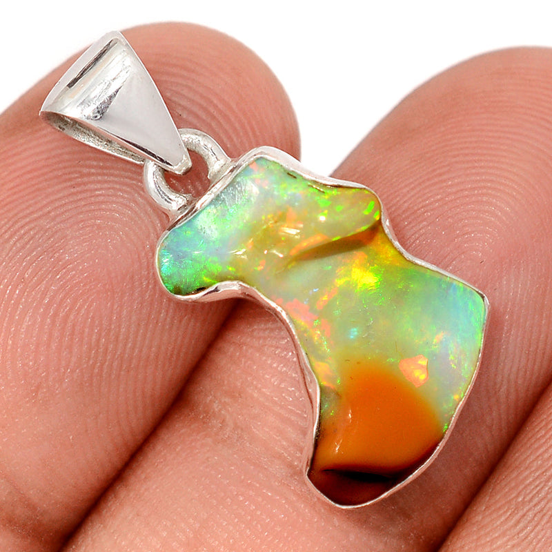 1.1" Ethiopian Opal Polish Rough Pendants - EPRP1029