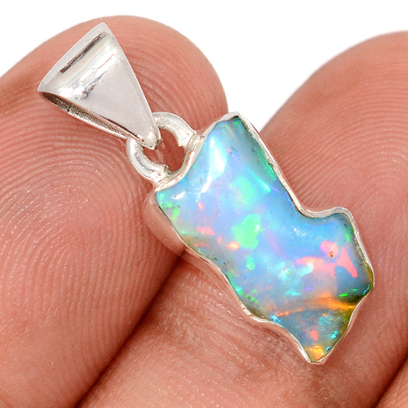1" Ethiopian Opal Polish Rough Pendants - EPRP1034