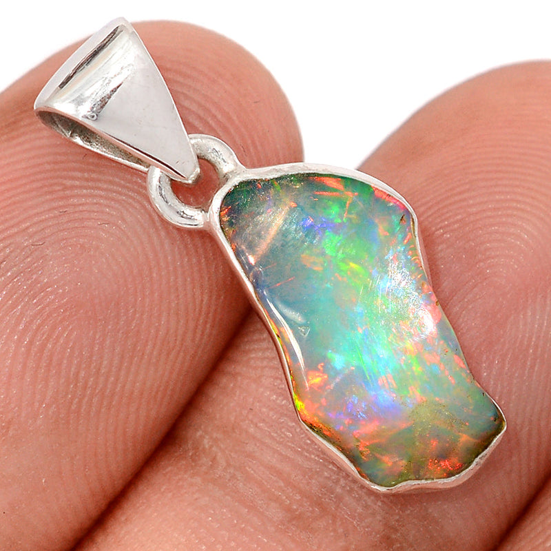 1" Ethiopian Opal Polish Rough Pendants - EPRP1038