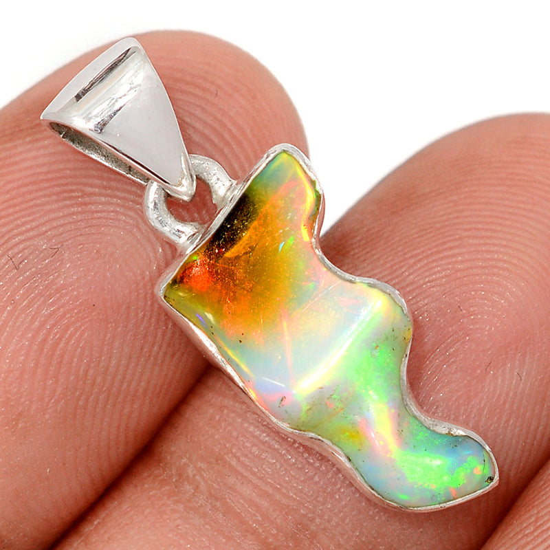 1.1" Ethiopian Opal Polish Rough Pendants - EPRP1043